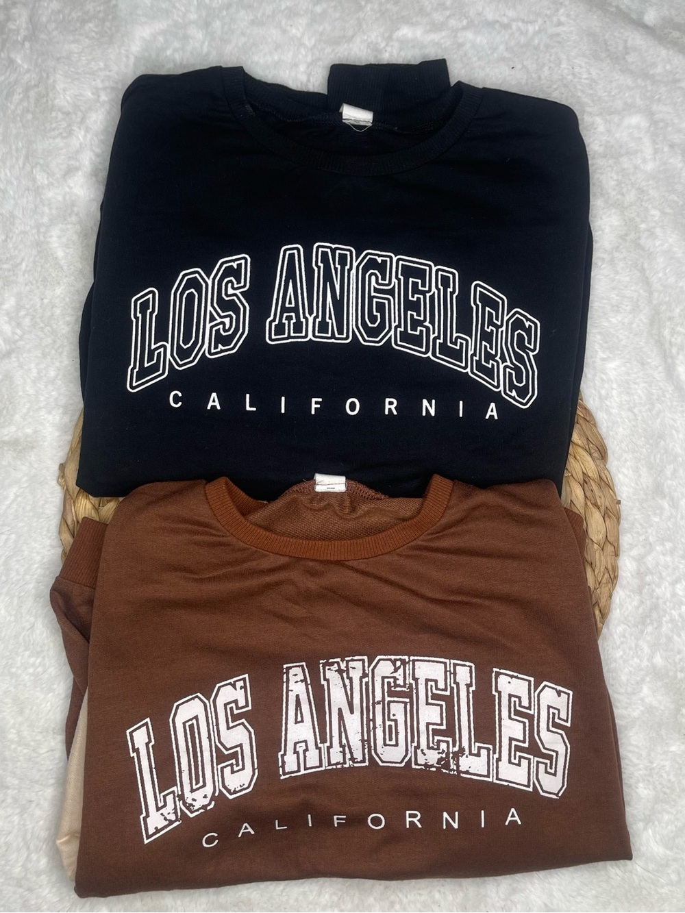 Kids Los Angeles Graphic Sweatshirt - Black & Brown
